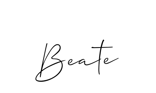 Also You can easily find your signature by using the search form. We will create Beate name handwritten signature images for you free of cost using Allison_Script sign style. Beate signature style 2 images and pictures png