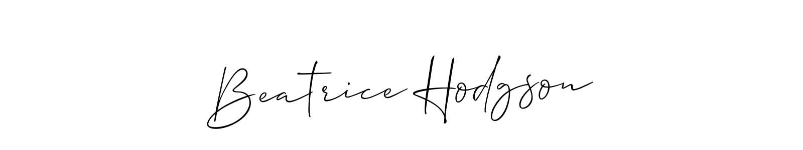 How to make Beatrice Hodgson signature? Allison_Script is a professional autograph style. Create handwritten signature for Beatrice Hodgson name. Beatrice Hodgson signature style 2 images and pictures png
