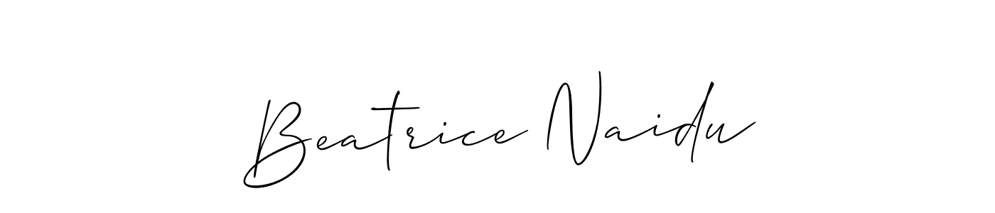 Once you've used our free online signature maker to create your best signature Allison_Script style, it's time to enjoy all of the benefits that Beatrice Naidu name signing documents. Beatrice Naidu signature style 2 images and pictures png