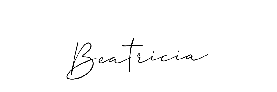 You should practise on your own different ways (Allison_Script) to write your name (Beatricia) in signature. don't let someone else do it for you. Beatricia signature style 2 images and pictures png