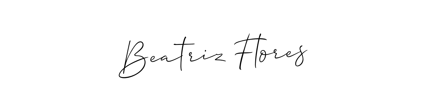 How to Draw Beatriz Flores signature style? Allison_Script is a latest design signature styles for name Beatriz Flores. Beatriz Flores signature style 2 images and pictures png