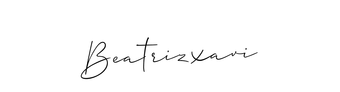 Make a beautiful signature design for name Beatrizxavi. With this signature (Allison_Script) style, you can create a handwritten signature for free. Beatrizxavi signature style 2 images and pictures png