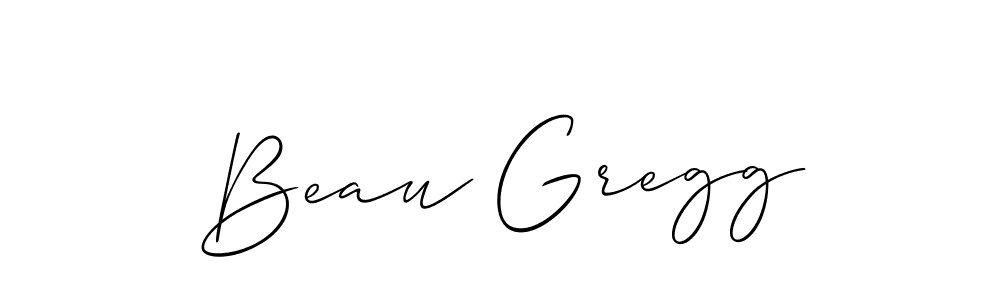 How to make Beau Gregg signature? Allison_Script is a professional autograph style. Create handwritten signature for Beau Gregg name. Beau Gregg signature style 2 images and pictures png