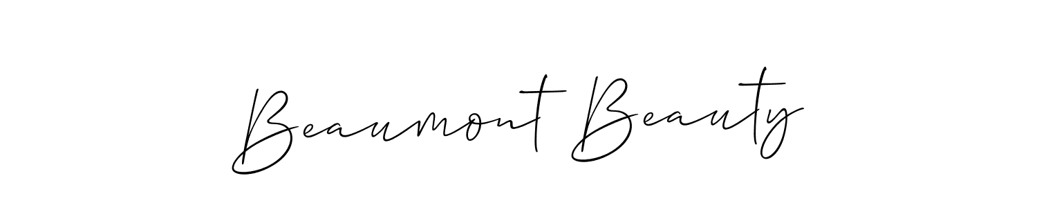 Allison_Script is a professional signature style that is perfect for those who want to add a touch of class to their signature. It is also a great choice for those who want to make their signature more unique. Get Beaumont Beauty name to fancy signature for free. Beaumont Beauty signature style 2 images and pictures png