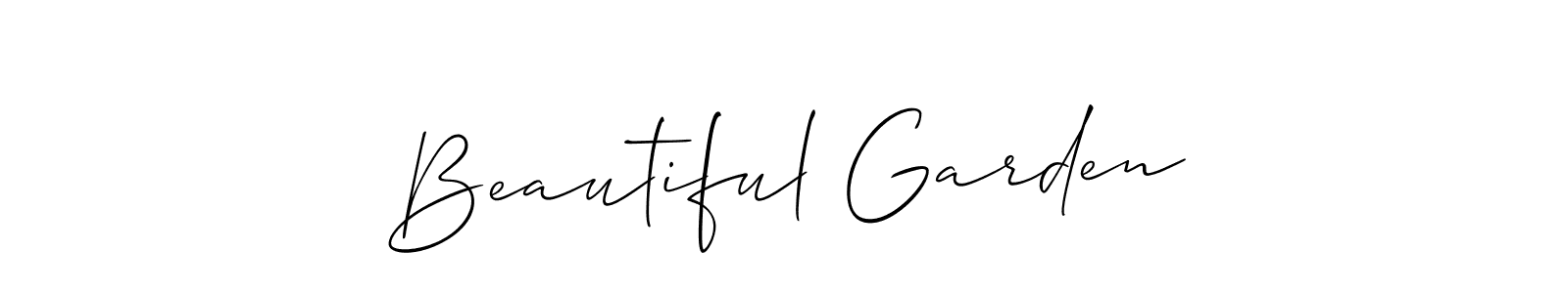 Also You can easily find your signature by using the search form. We will create Beautiful Garden name handwritten signature images for you free of cost using Allison_Script sign style. Beautiful Garden signature style 2 images and pictures png