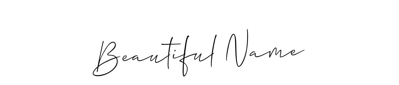 Once you've used our free online signature maker to create your best signature Allison_Script style, it's time to enjoy all of the benefits that Beautiful Name name signing documents. Beautiful Name signature style 2 images and pictures png