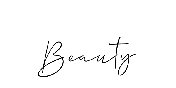 Use a signature maker to create a handwritten signature online. With this signature software, you can design (Allison_Script) your own signature for name Beauty. Beauty signature style 2 images and pictures png