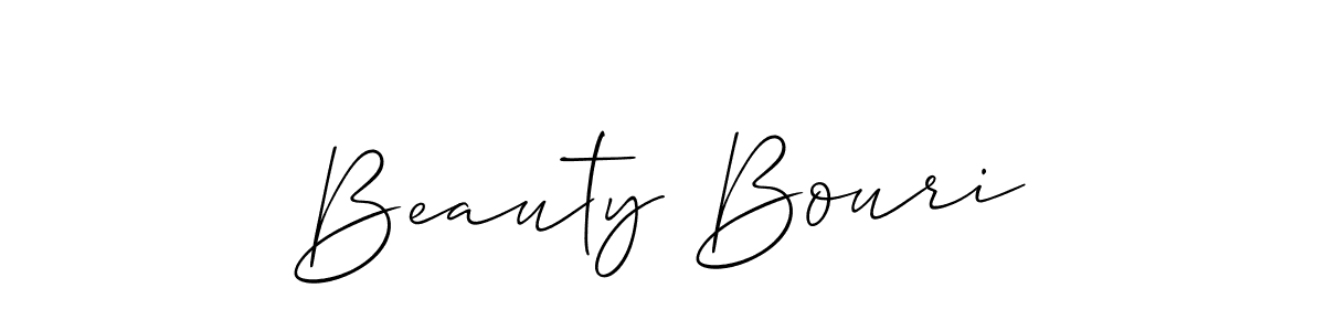 Also we have Beauty Bouri name is the best signature style. Create professional handwritten signature collection using Allison_Script autograph style. Beauty Bouri signature style 2 images and pictures png