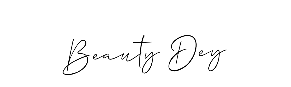Allison_Script is a professional signature style that is perfect for those who want to add a touch of class to their signature. It is also a great choice for those who want to make their signature more unique. Get Beauty Dey name to fancy signature for free. Beauty Dey signature style 2 images and pictures png