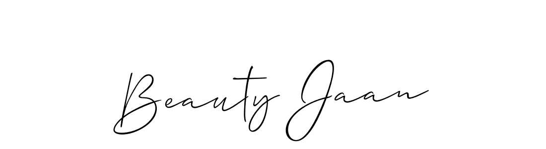 Similarly Allison_Script is the best handwritten signature design. Signature creator online .You can use it as an online autograph creator for name Beauty Jaan. Beauty Jaan signature style 2 images and pictures png