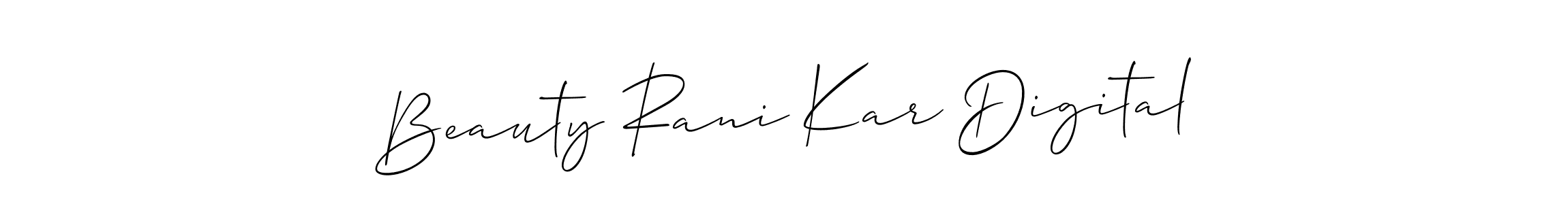 Make a short Beauty Rani Kar Digital signature style. Manage your documents anywhere anytime using Allison_Script. Create and add eSignatures, submit forms, share and send files easily. Beauty Rani Kar Digital signature style 2 images and pictures png