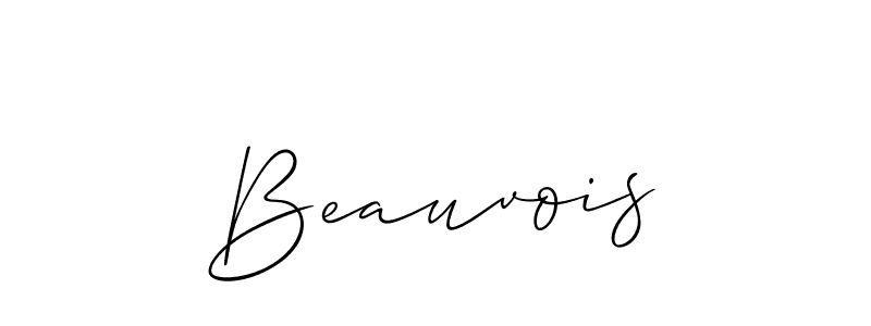 Design your own signature with our free online signature maker. With this signature software, you can create a handwritten (Allison_Script) signature for name Beauvois. Beauvois signature style 2 images and pictures png