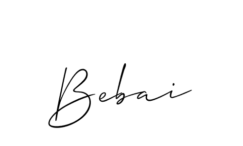 How to Draw Bebai signature style? Allison_Script is a latest design signature styles for name Bebai. Bebai signature style 2 images and pictures png