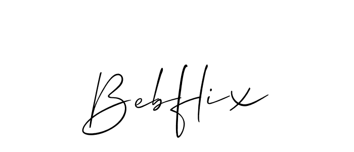 Allison_Script is a professional signature style that is perfect for those who want to add a touch of class to their signature. It is also a great choice for those who want to make their signature more unique. Get Bebflix name to fancy signature for free. Bebflix signature style 2 images and pictures png