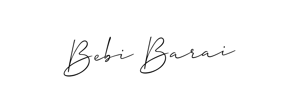 Make a short Bebi Barai signature style. Manage your documents anywhere anytime using Allison_Script. Create and add eSignatures, submit forms, share and send files easily. Bebi Barai signature style 2 images and pictures png