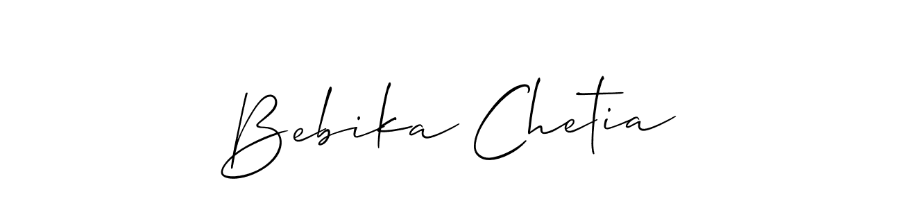 Similarly Allison_Script is the best handwritten signature design. Signature creator online .You can use it as an online autograph creator for name Bebika Chetia. Bebika Chetia signature style 2 images and pictures png