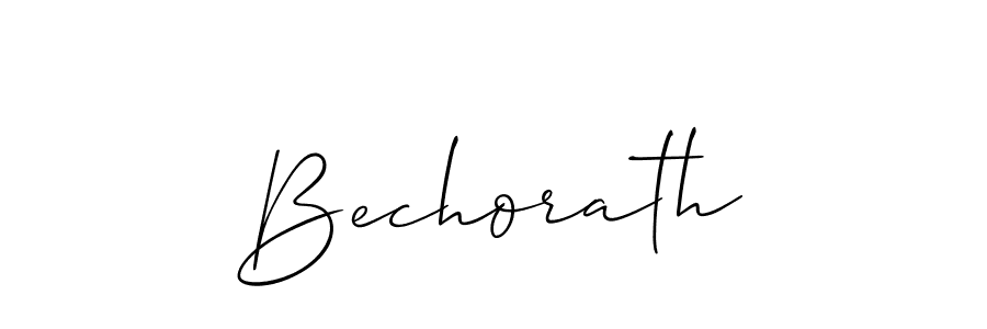 Make a short Bechorath signature style. Manage your documents anywhere anytime using Allison_Script. Create and add eSignatures, submit forms, share and send files easily. Bechorath signature style 2 images and pictures png