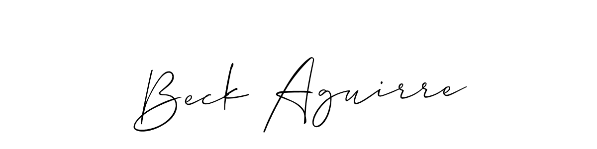 Check out images of Autograph of Beck Aguirre name. Actor Beck Aguirre Signature Style. Allison_Script is a professional sign style online. Beck Aguirre signature style 2 images and pictures png