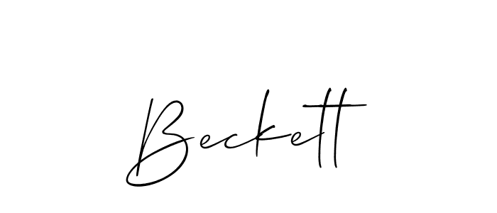 How to make Beckett name signature. Use Allison_Script style for creating short signs online. This is the latest handwritten sign. Beckett signature style 2 images and pictures png