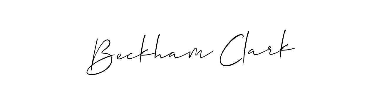 You can use this online signature creator to create a handwritten signature for the name Beckham Clark. This is the best online autograph maker. Beckham Clark signature style 2 images and pictures png