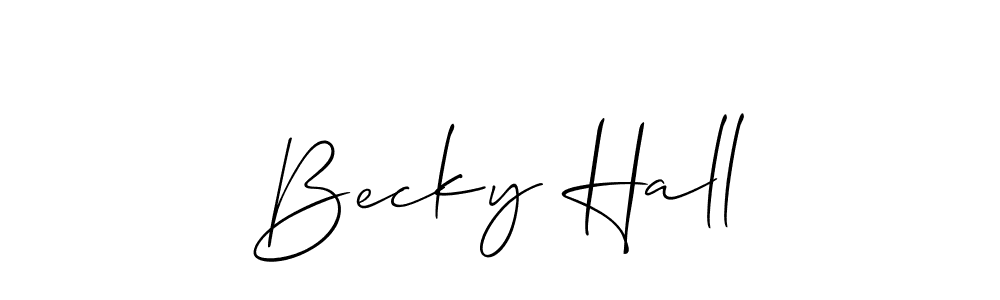 Also we have Becky Hall name is the best signature style. Create professional handwritten signature collection using Allison_Script autograph style. Becky Hall signature style 2 images and pictures png