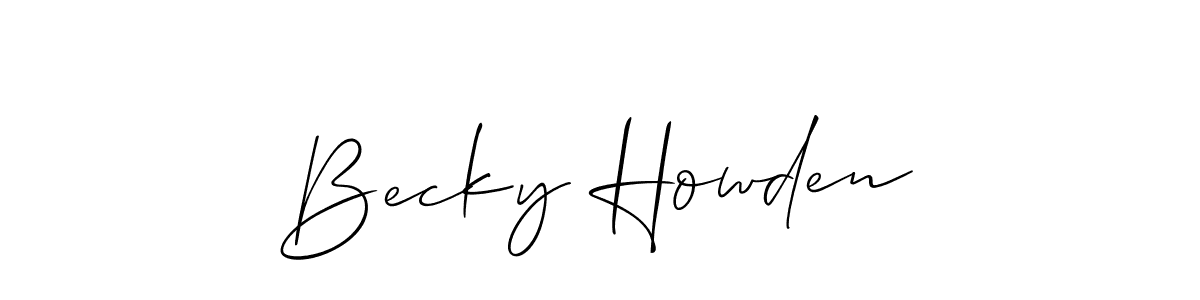 Make a beautiful signature design for name Becky Howden. Use this online signature maker to create a handwritten signature for free. Becky Howden signature style 2 images and pictures png