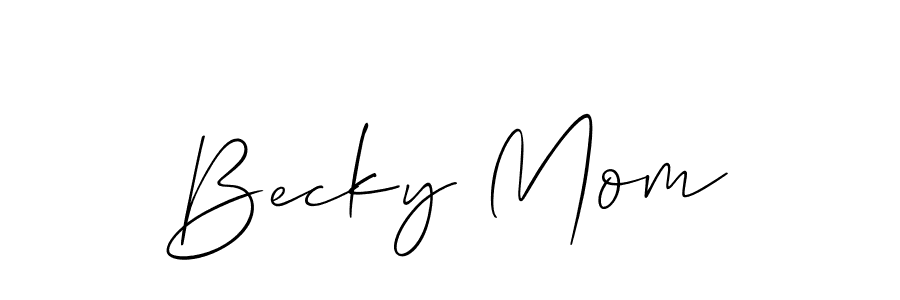 Once you've used our free online signature maker to create your best signature Allison_Script style, it's time to enjoy all of the benefits that Becky Mom name signing documents. Becky Mom signature style 2 images and pictures png