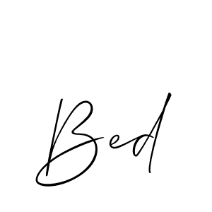 Also we have Bed name is the best signature style. Create professional handwritten signature collection using Allison_Script autograph style. Bed signature style 2 images and pictures png