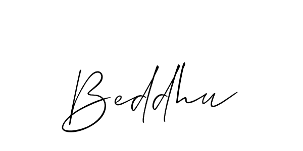 Once you've used our free online signature maker to create your best signature Allison_Script style, it's time to enjoy all of the benefits that Beddhu name signing documents. Beddhu signature style 2 images and pictures png