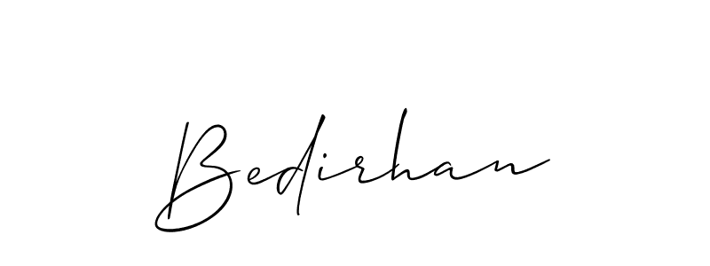 The best way (Allison_Script) to make a short signature is to pick only two or three words in your name. The name Bedirhan include a total of six letters. For converting this name. Bedirhan signature style 2 images and pictures png