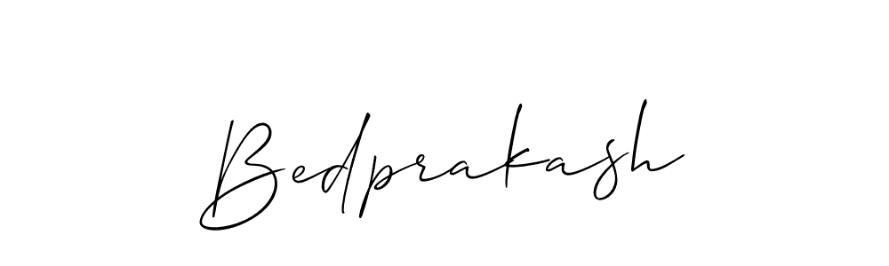 Design your own signature with our free online signature maker. With this signature software, you can create a handwritten (Allison_Script) signature for name Bedprakash. Bedprakash signature style 2 images and pictures png