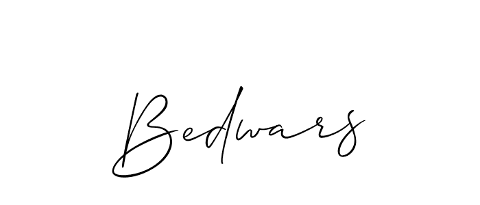 How to make Bedwars signature? Allison_Script is a professional autograph style. Create handwritten signature for Bedwars name. Bedwars signature style 2 images and pictures png