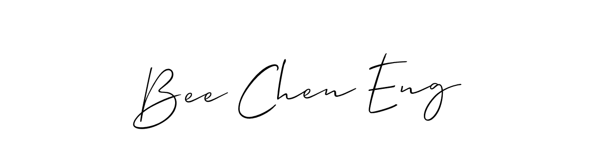 Also You can easily find your signature by using the search form. We will create Bee Chen Eng name handwritten signature images for you free of cost using Allison_Script sign style. Bee Chen Eng signature style 2 images and pictures png