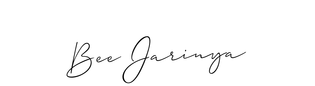 Make a short Bee Jarinya signature style. Manage your documents anywhere anytime using Allison_Script. Create and add eSignatures, submit forms, share and send files easily. Bee Jarinya signature style 2 images and pictures png