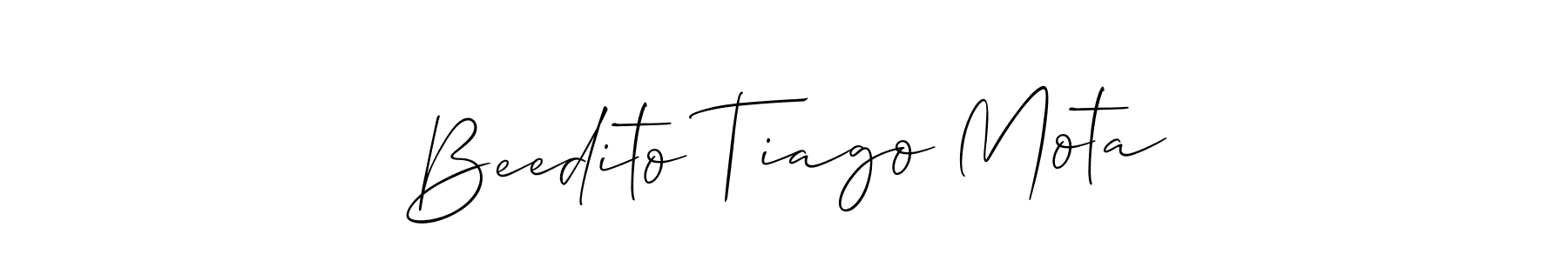 Also we have Beedito Tiago Mota name is the best signature style. Create professional handwritten signature collection using Allison_Script autograph style. Beedito Tiago Mota signature style 2 images and pictures png