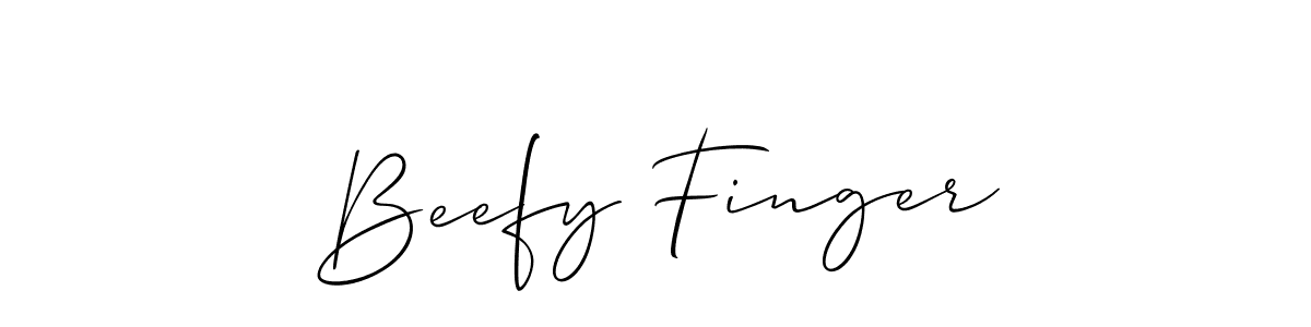 Also You can easily find your signature by using the search form. We will create Beefy Finger name handwritten signature images for you free of cost using Allison_Script sign style. Beefy Finger signature style 2 images and pictures png