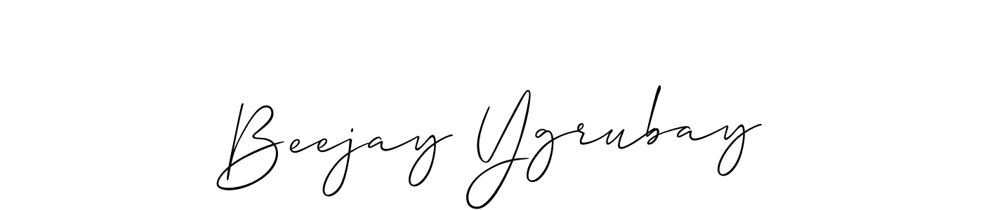 It looks lik you need a new signature style for name Beejay Ygrubay. Design unique handwritten (Allison_Script) signature with our free signature maker in just a few clicks. Beejay Ygrubay signature style 2 images and pictures png