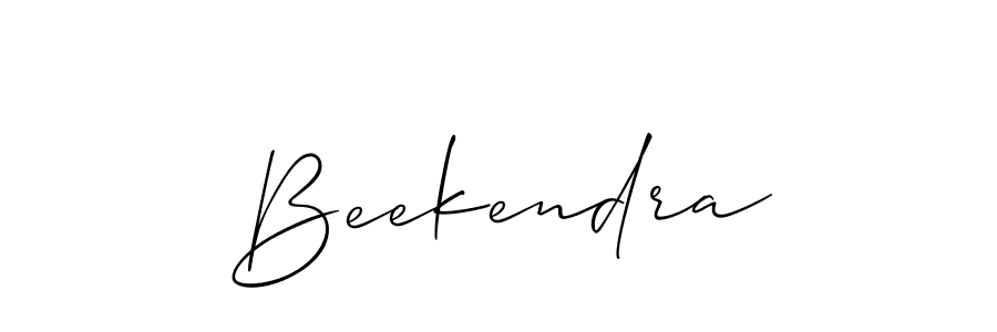 Create a beautiful signature design for name Beekendra. With this signature (Allison_Script) fonts, you can make a handwritten signature for free. Beekendra signature style 2 images and pictures png