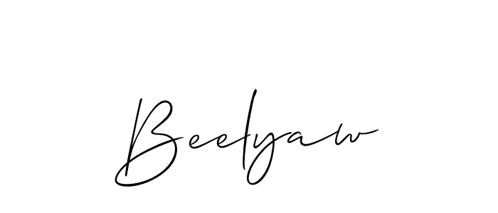 How to make Beelyaw name signature. Use Allison_Script style for creating short signs online. This is the latest handwritten sign. Beelyaw signature style 2 images and pictures png