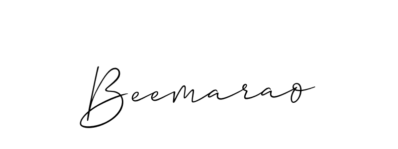 Also we have Beemarao name is the best signature style. Create professional handwritten signature collection using Allison_Script autograph style. Beemarao signature style 2 images and pictures png