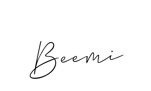 You should practise on your own different ways (Allison_Script) to write your name (Beemi) in signature. don't let someone else do it for you. Beemi signature style 2 images and pictures png