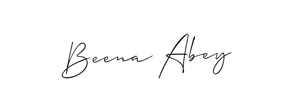 if you are searching for the best signature style for your name Beena Abey. so please give up your signature search. here we have designed multiple signature styles  using Allison_Script. Beena Abey signature style 2 images and pictures png
