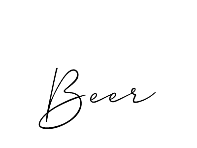 It looks lik you need a new signature style for name Beer. Design unique handwritten (Allison_Script) signature with our free signature maker in just a few clicks. Beer signature style 2 images and pictures png