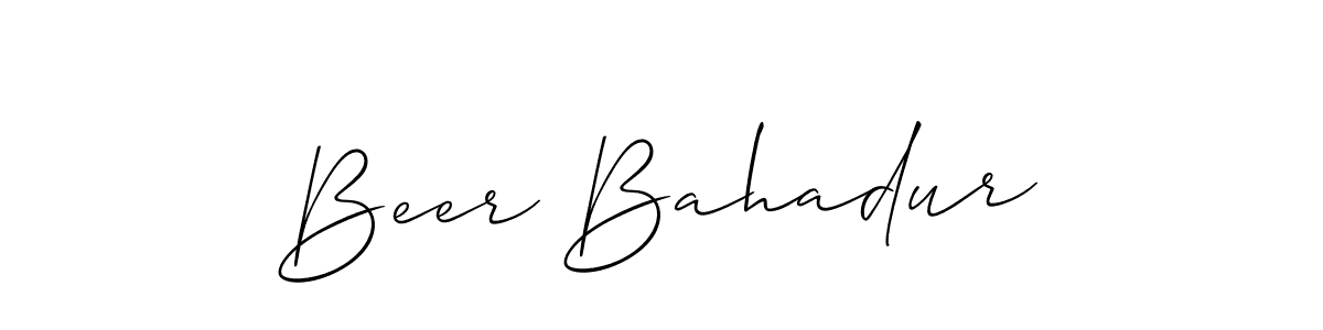 if you are searching for the best signature style for your name Beer Bahadur. so please give up your signature search. here we have designed multiple signature styles  using Allison_Script. Beer Bahadur signature style 2 images and pictures png