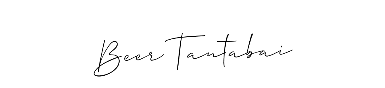 The best way (Allison_Script) to make a short signature is to pick only two or three words in your name. The name Beer Tantabai include a total of six letters. For converting this name. Beer Tantabai signature style 2 images and pictures png