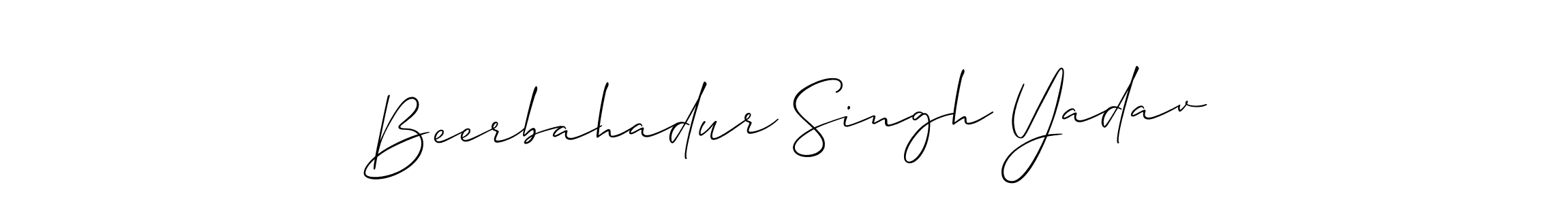 How to make Beerbahadur Singh Yadav signature? Allison_Script is a professional autograph style. Create handwritten signature for Beerbahadur Singh Yadav name. Beerbahadur Singh Yadav signature style 2 images and pictures png