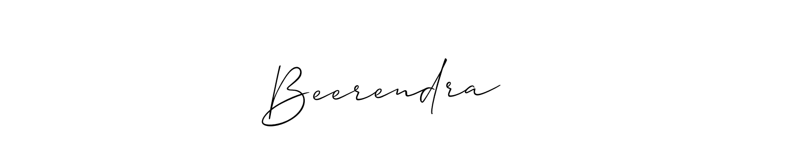 Make a beautiful signature design for name Beerendra पल. With this signature (Allison_Script) style, you can create a handwritten signature for free. Beerendra पल signature style 2 images and pictures png