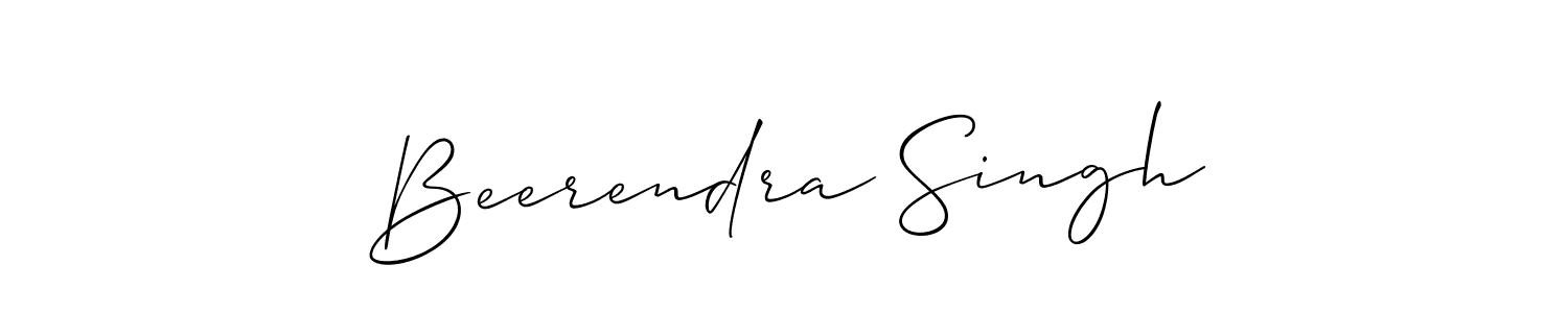 Allison_Script is a professional signature style that is perfect for those who want to add a touch of class to their signature. It is also a great choice for those who want to make their signature more unique. Get Beerendra Singh name to fancy signature for free. Beerendra Singh signature style 2 images and pictures png