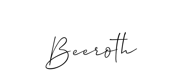 How to Draw Beeroth signature style? Allison_Script is a latest design signature styles for name Beeroth. Beeroth signature style 2 images and pictures png