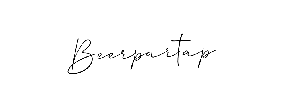 Make a beautiful signature design for name Beerpartap. With this signature (Allison_Script) style, you can create a handwritten signature for free. Beerpartap signature style 2 images and pictures png